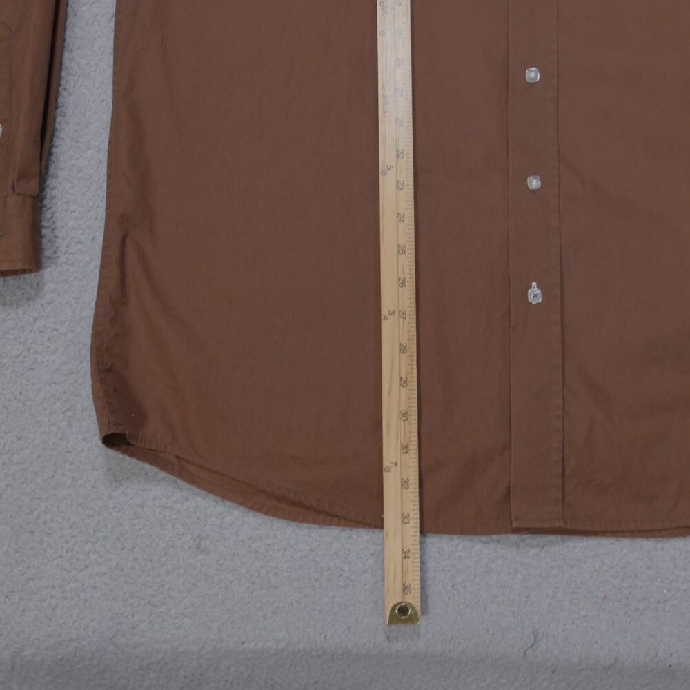 Cinch Shirt Mens XL Western Button Down Long Sleeve Cowboy Brown - Picture 11 of 15